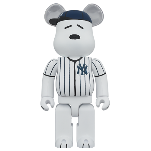 MLB × PEANUTS BE@RBRICK SNOOPY (NEW YORK YANKEES) | BearbrickFreak.com